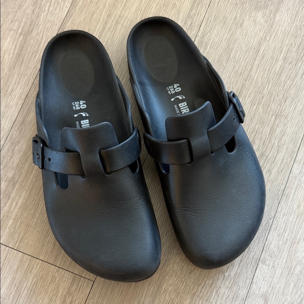 Birkenstock Boston Essentials EVA Black Unisex EU 40 / US Women 9-9.5 Men 7-7.5